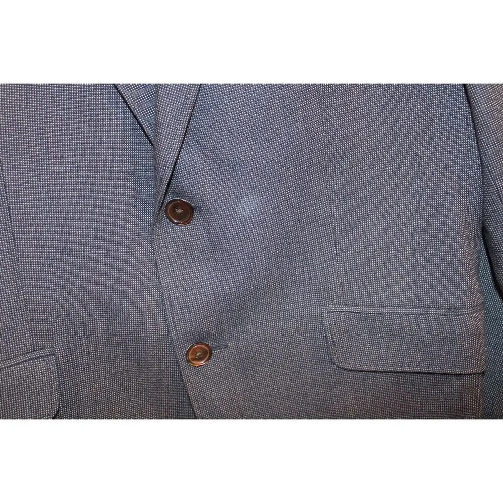 Gant Rugger natural shouder charcoal gray size 46 mens blazer two button front